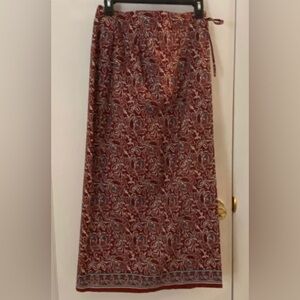 Charter Club Paisley Print Wrap Skirt